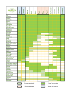 verduras de temporada