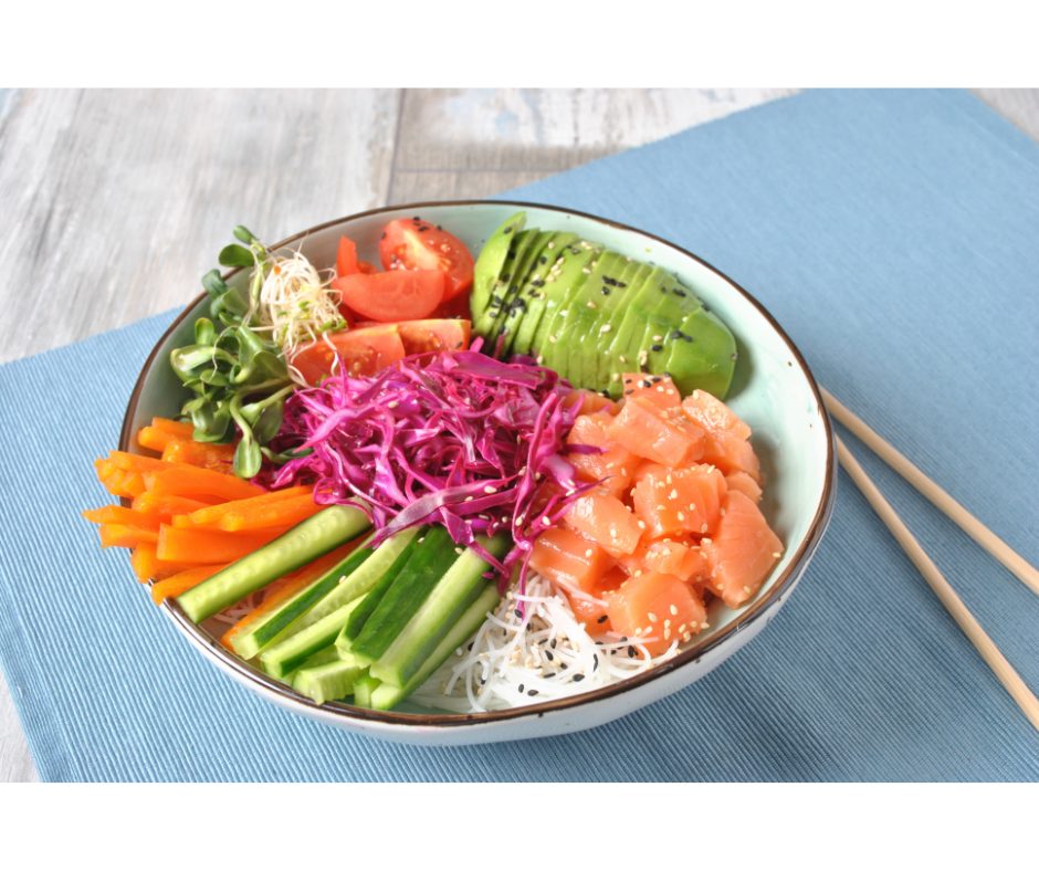 Poke bowl de salmón