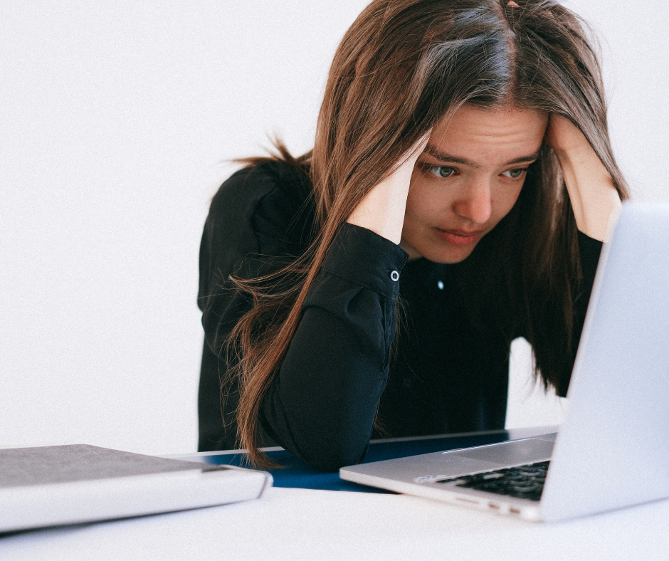 deportista estresada